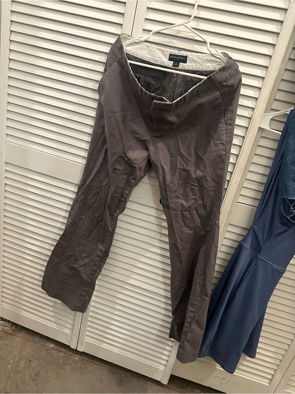 Banana Republic Men's Taupe/Gray Slim Chinos